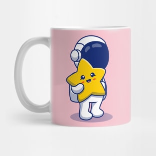 Astronaut Holding Cute Star Mug